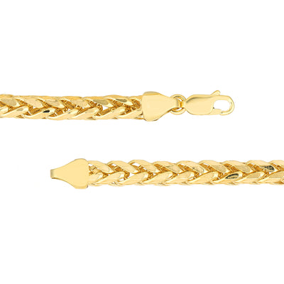5.3mm D/C Light Wheat Chain with Lobster Lock