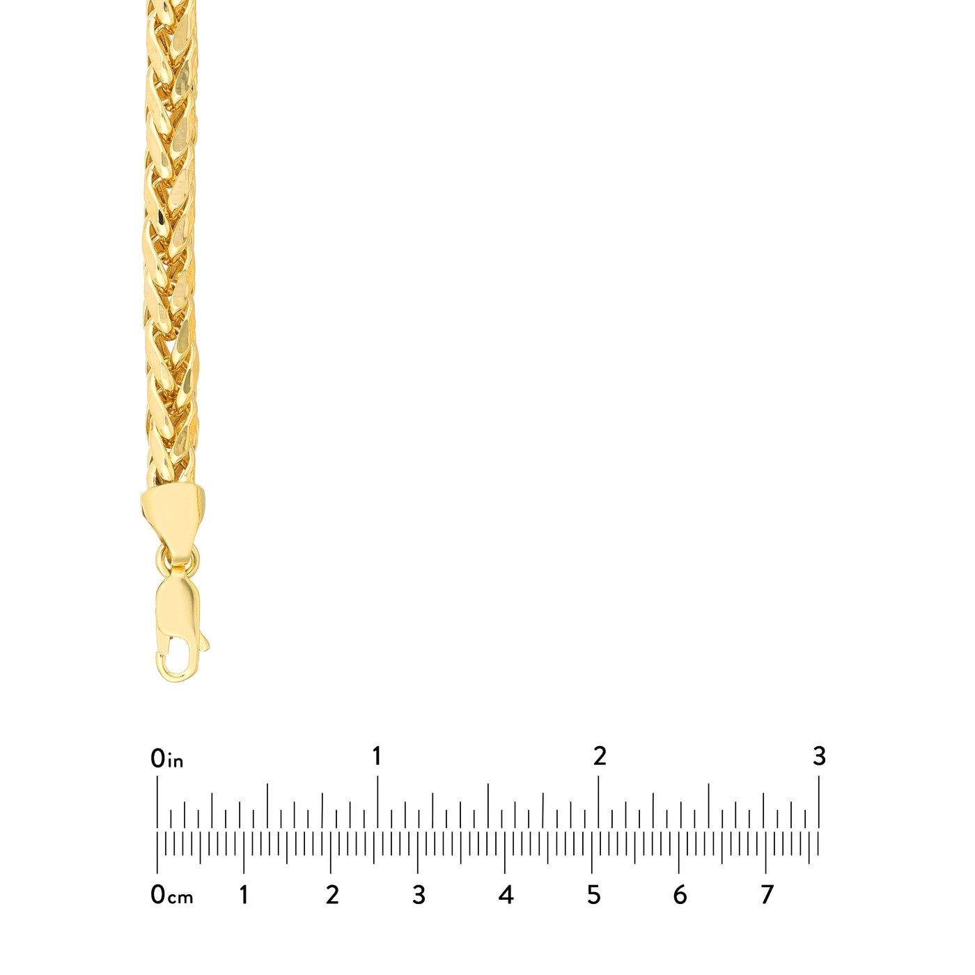 5.3mm D/C Light Wheat Chain with Lobster Lock