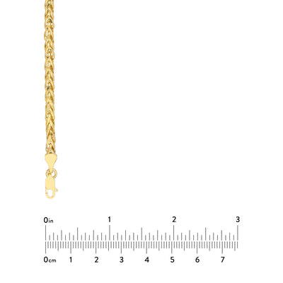 4.50mm Hollow D/C Wheat Chain 120 w/Lobster lock End Caps
