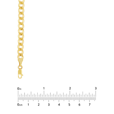 5.7mm Hollow Cuban Chain with Lobster Lock