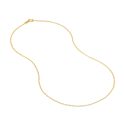 1.2mm Pendant Rope Chain with Spring Ring