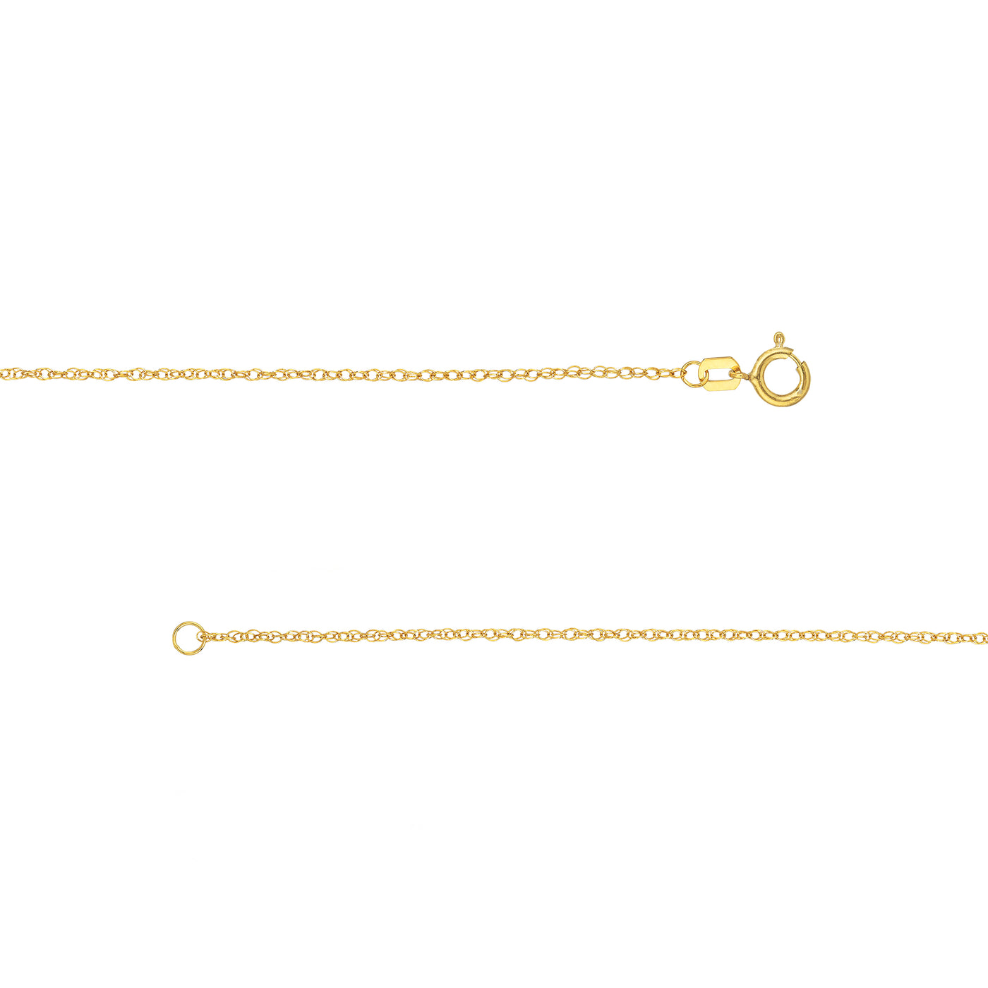1.2mm Pendant Rope Chain with Spring Ring