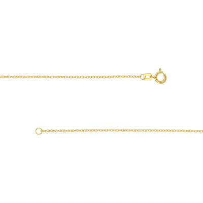 1.2mm Pendant Rope Chain with Spring Ring