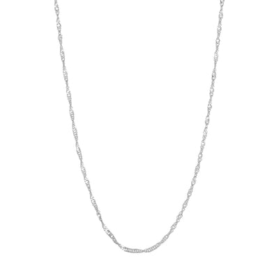 Sterling Silver 1.4mm Singapore Chain