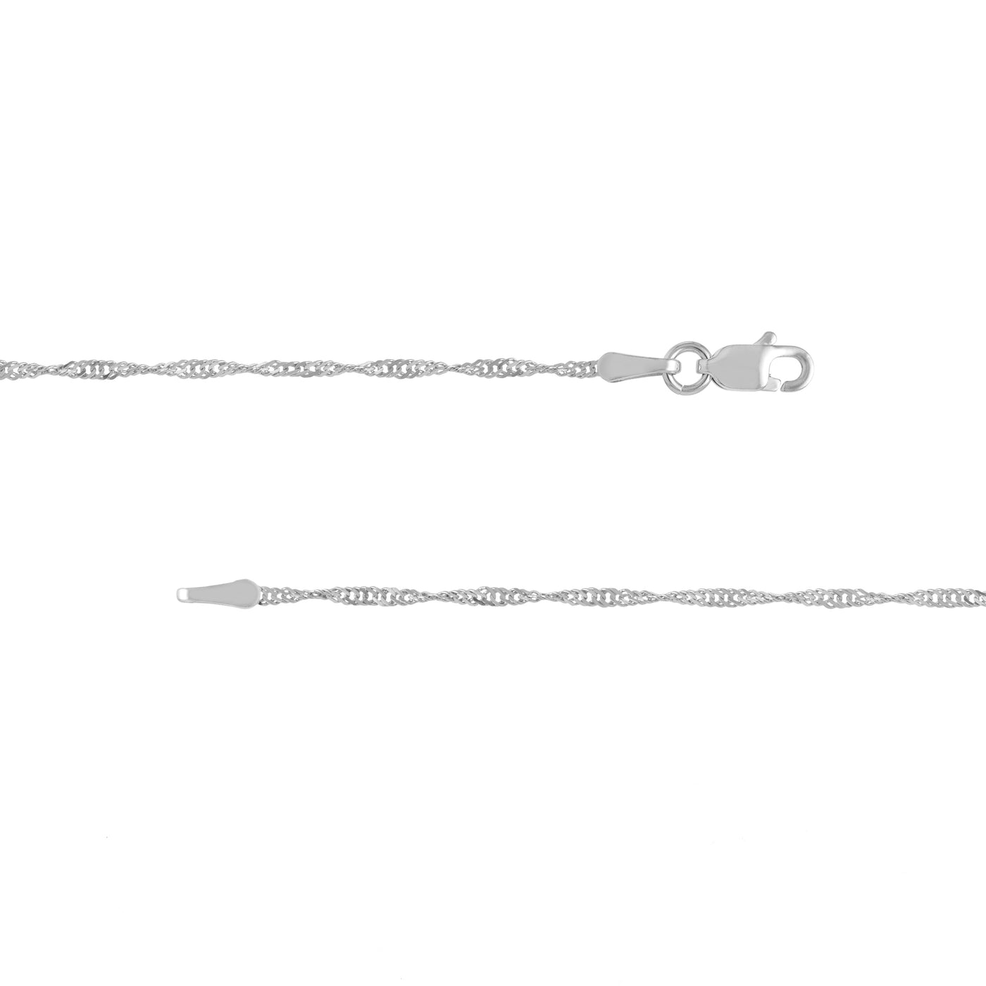 Sterling Silver 1.4mm Singapore Chain