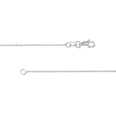 Sterling Silver 1mm Bead Chain