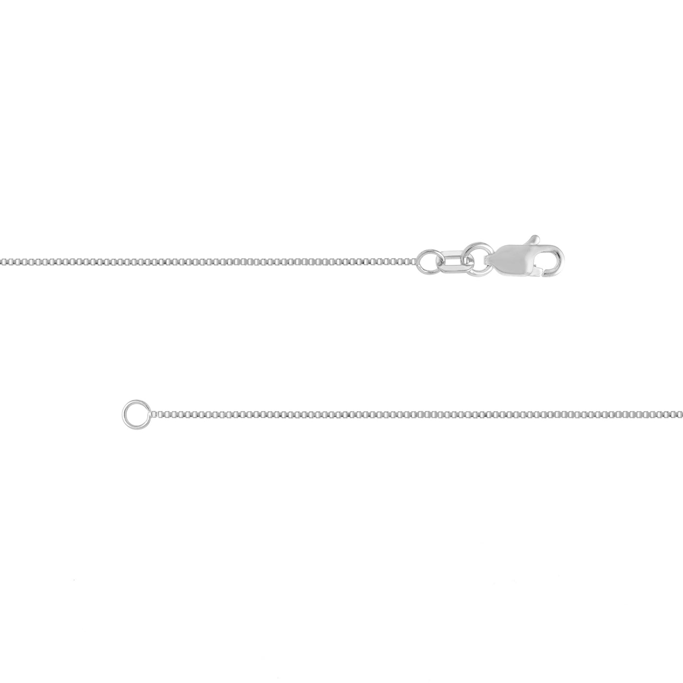 Sterling Silver 0.66mm Box Chain with Lobster Lock