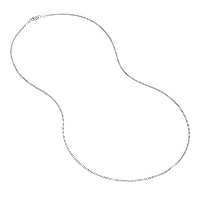 Sterling Silver 1.2mm Box Chain with Lobster Lock