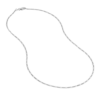 Sterling Silver 1.5mm Figaro Chain with Lobster Lock