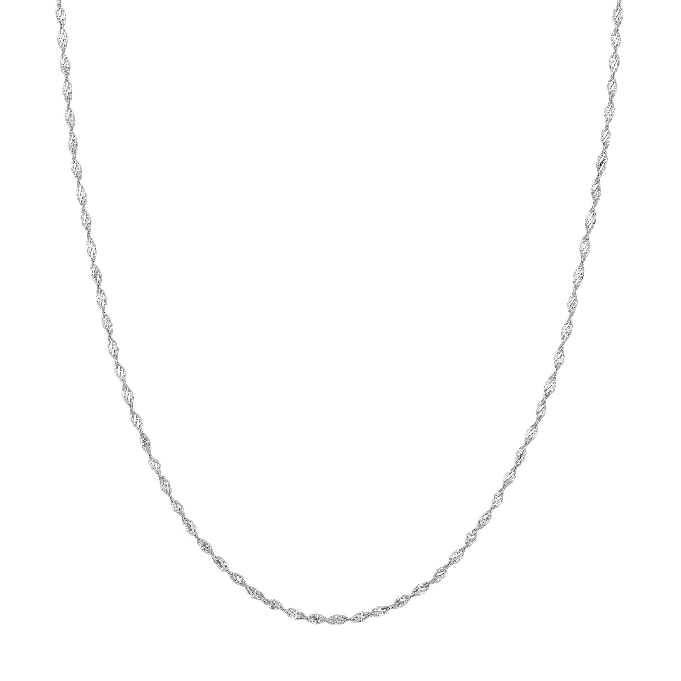 Sterling Silver 2.1mm Dorica Chain with Lobster Lock