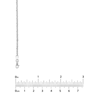Sterling Silver 2.25mm Sparkle Chain with Lobster Lock