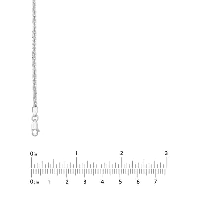 Sterling Silver 2.9mm Sparkle Chain with Lobster Lock