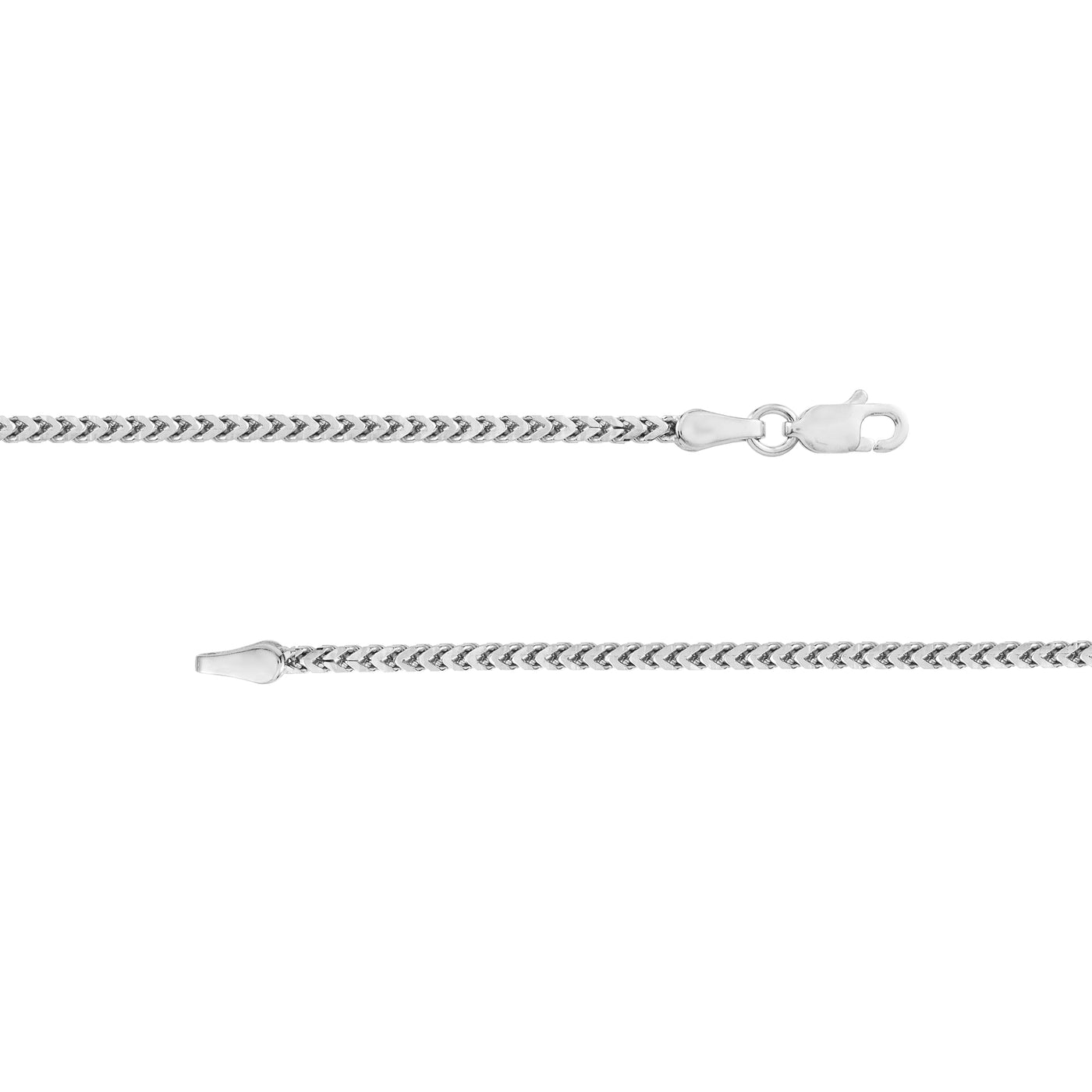 Sterling Silver 1.9mm Franco Chain with Lobster Lock