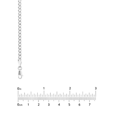 Sterling Silver 3.7mm Light Curb Chain with Lobster Lock