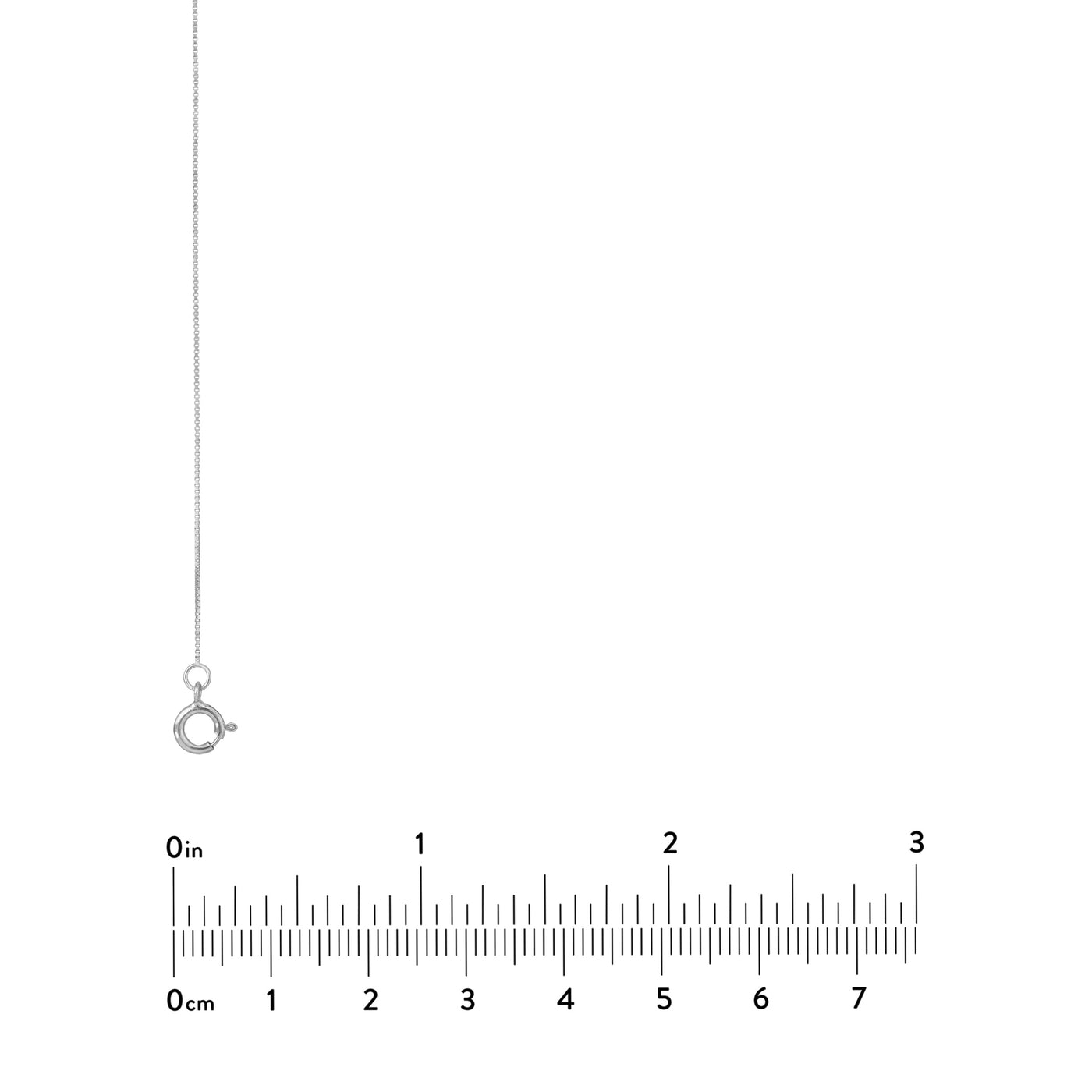 0.55mm Box Chain with Spring Ring and Q-Tag