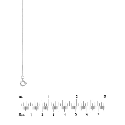 0.55mm Box Chain with Spring Ring and Q-Tag