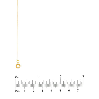 0.55mm Box Chain with Spring Ring and Q-Tag