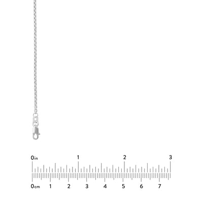 1.8mm Hollow Round Box Chain with Lobster Lock