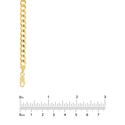 5.7mm Concave Cuban Curb Chain with Lobster End Caps