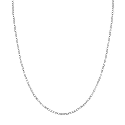 Sterling Silver 2.15mm Designer Rolo Chain with Lobster Lock