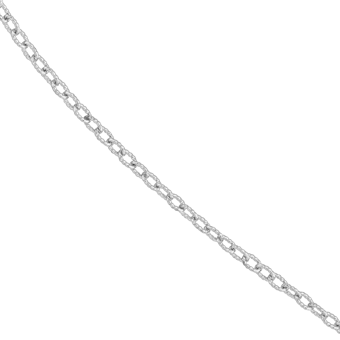 Sterling Silver 2.15mm Designer Rolo Chain with Lobster Lock