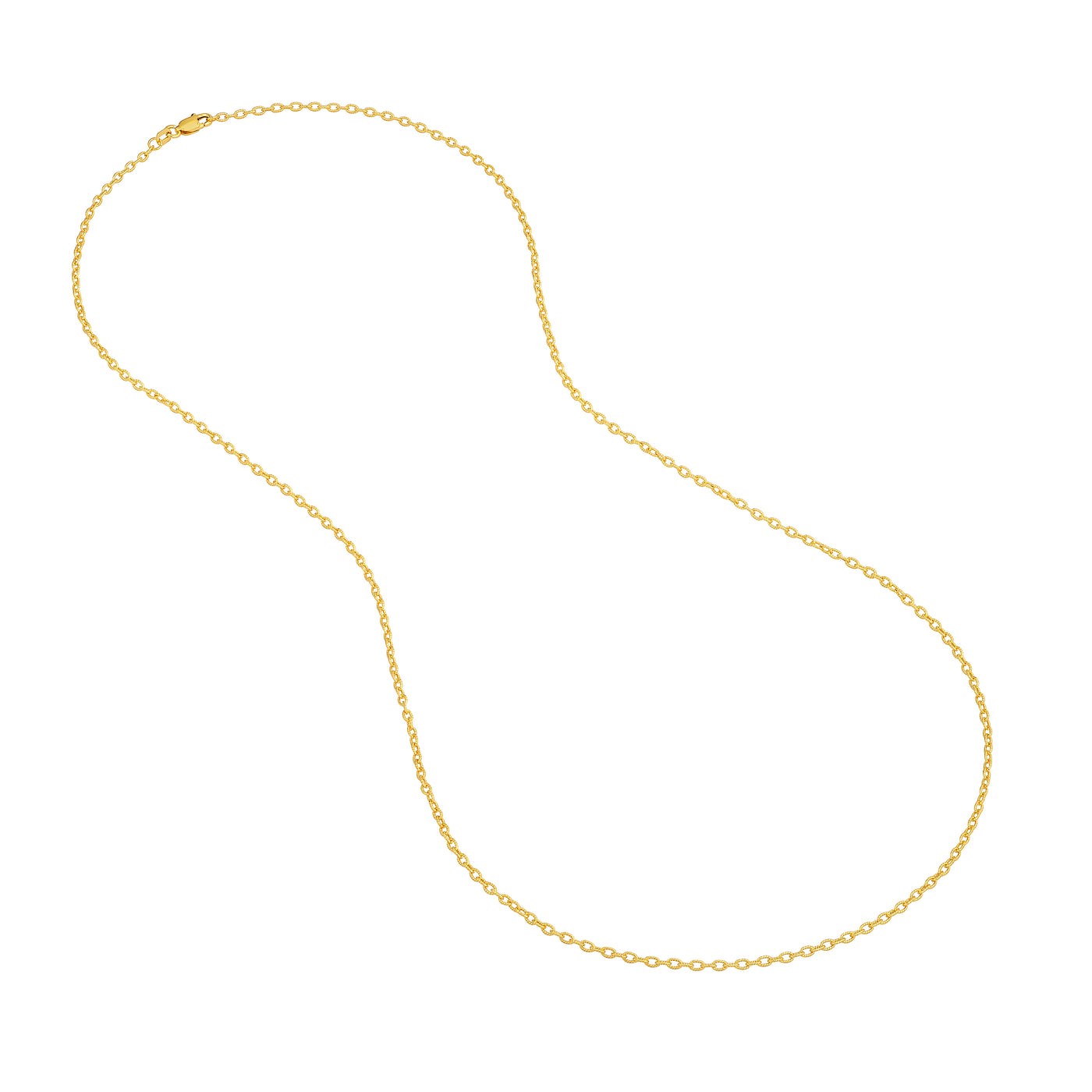 1.85mm Designer Rolo Chain with Lobster Lock