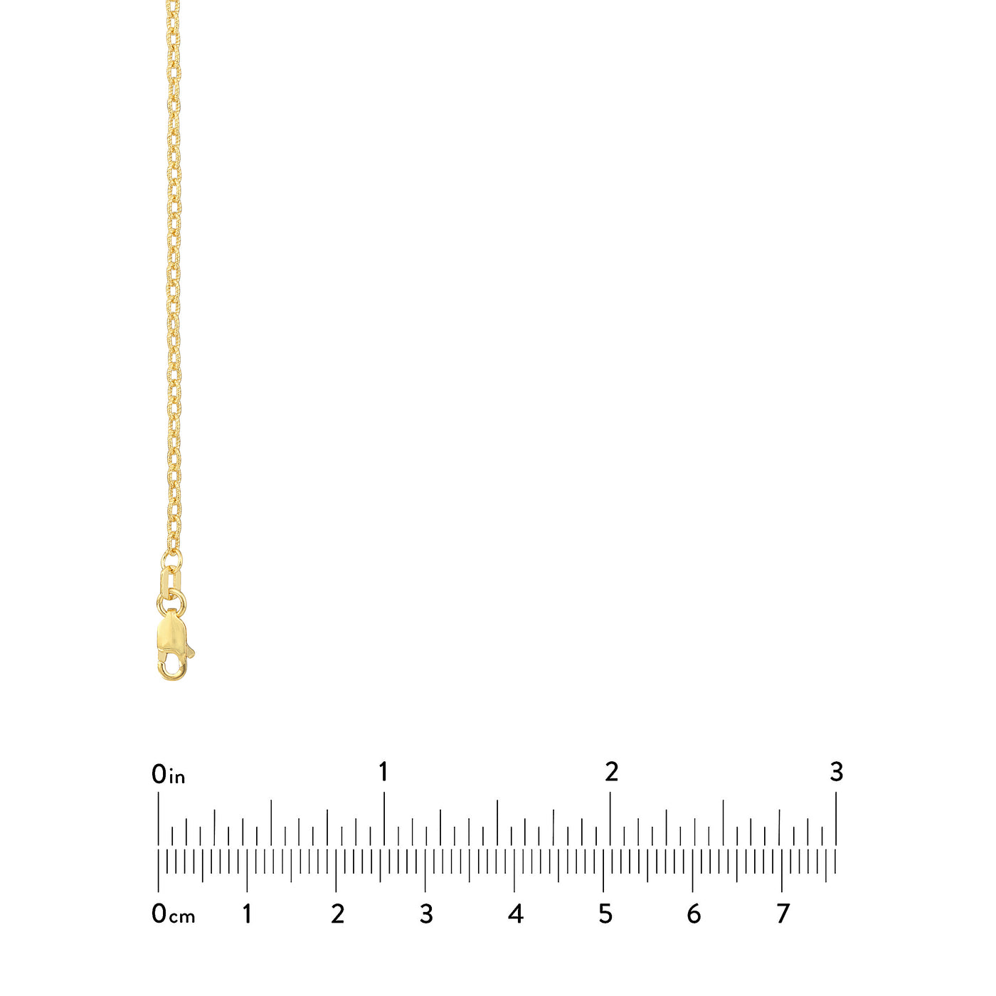 1.85mm Designer Rolo Chain with Lobster Lock
