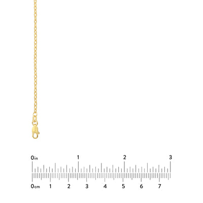 1.85mm Designer Rolo Chain with Lobster Lock