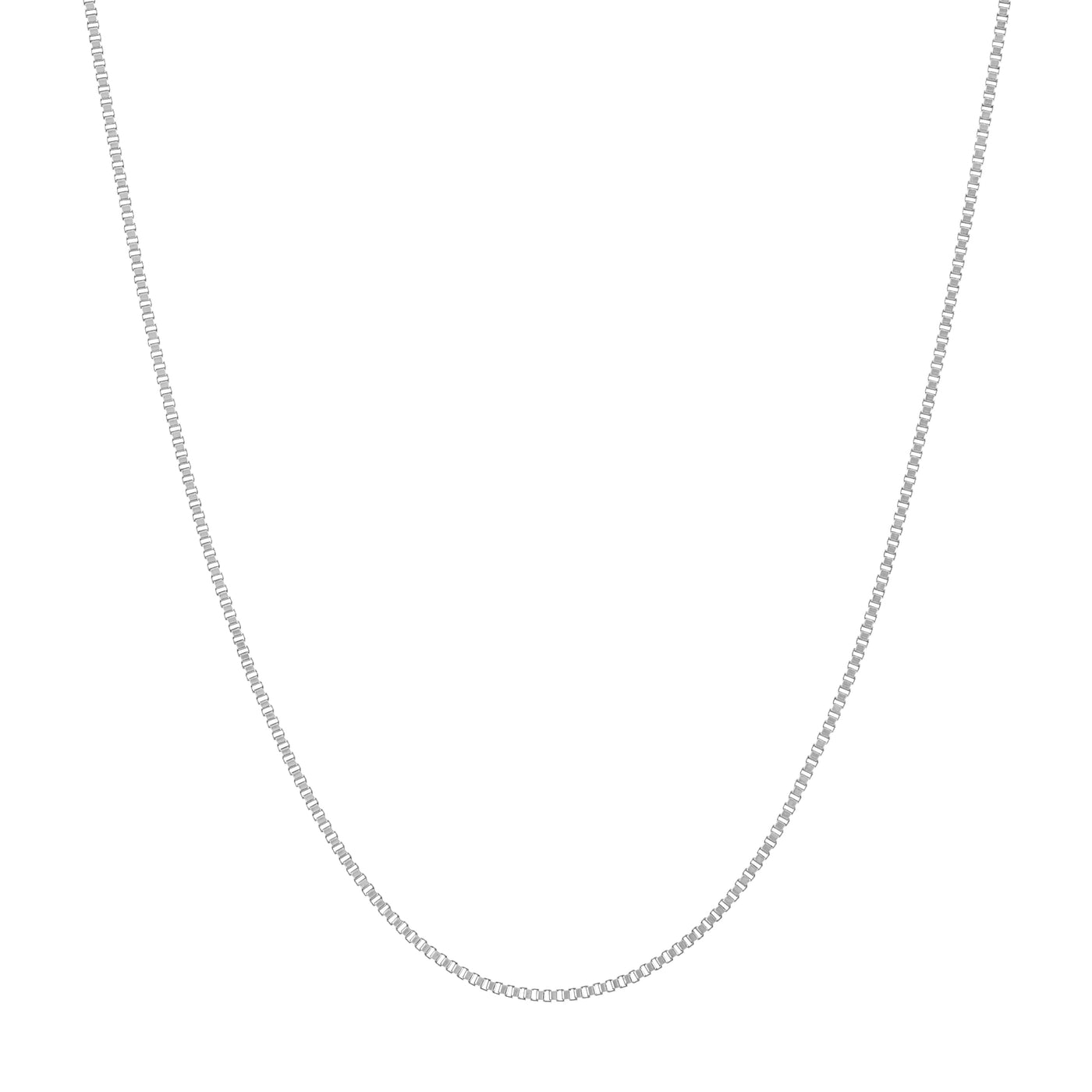 Sterling Silver 0.6mm Box Chain with Spring Ring