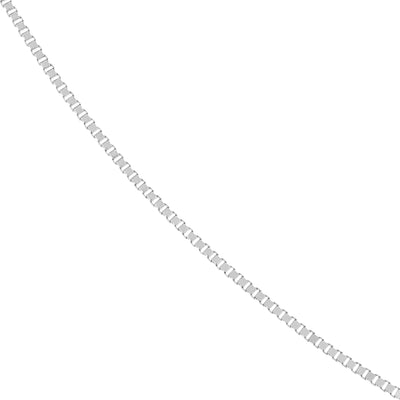 Sterling Silver 0.6mm Box Chain with Spring Ring