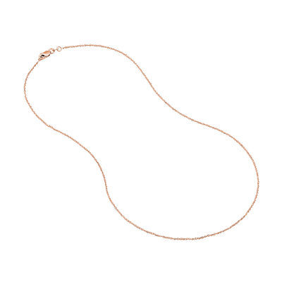 1.15mm Sparkle Singapore Chain with Lobster Lock