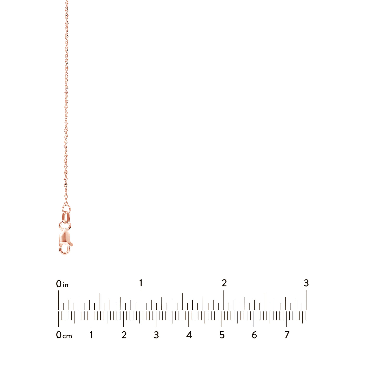 1.15mm Sparkle Singapore Chain with Lobster Lock