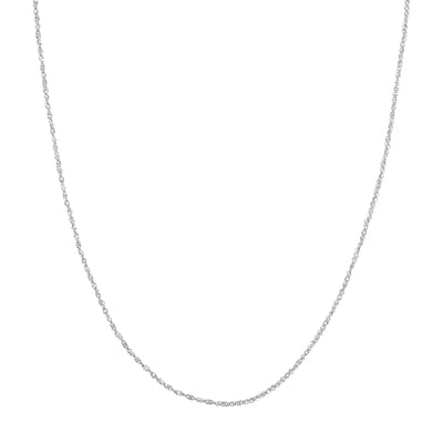 1.5mm Sparkle Singapore Chain with Lobster Lock