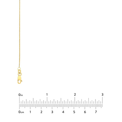 0.85mm Two-Tone Pavé Wheat Chain with Lobster Lock