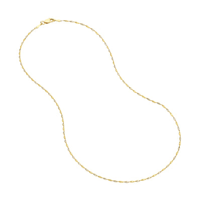 1.35mm Yellow/White Dorica Chain with Lobster Lock