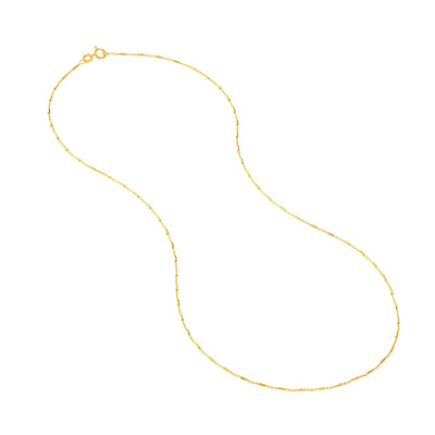 0.9mm Barrel Saturn Cable Chain with Spring Ring