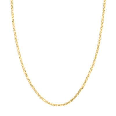 3.4mm D/C Round Box Chain with Lobster Lock End Caps