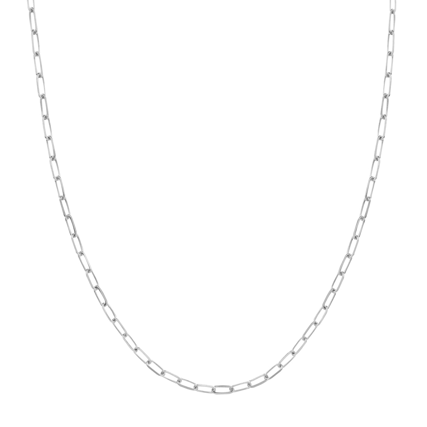 2.2mm Paper Clip Chain 060 with Lobster Lock