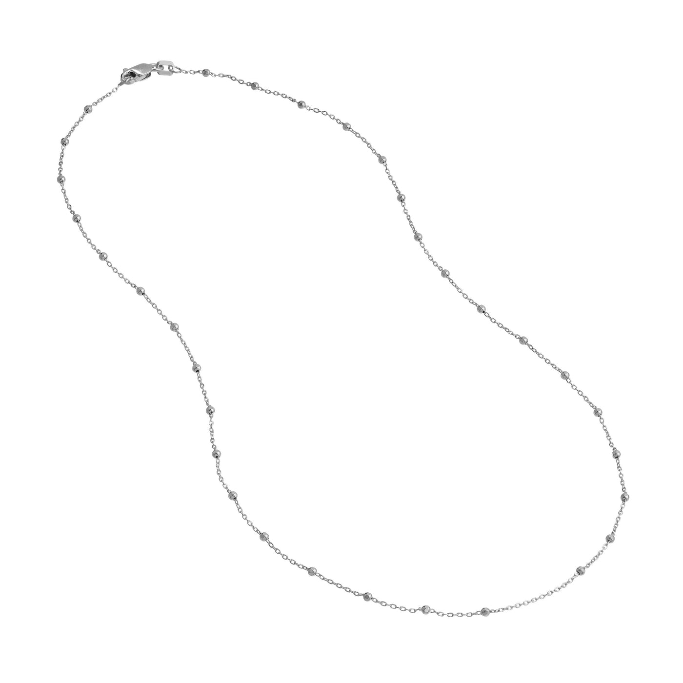 Faceted Bead Saturn Chain