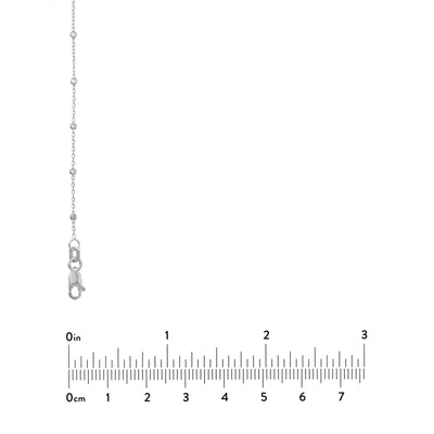 Faceted Bead Saturn Chain