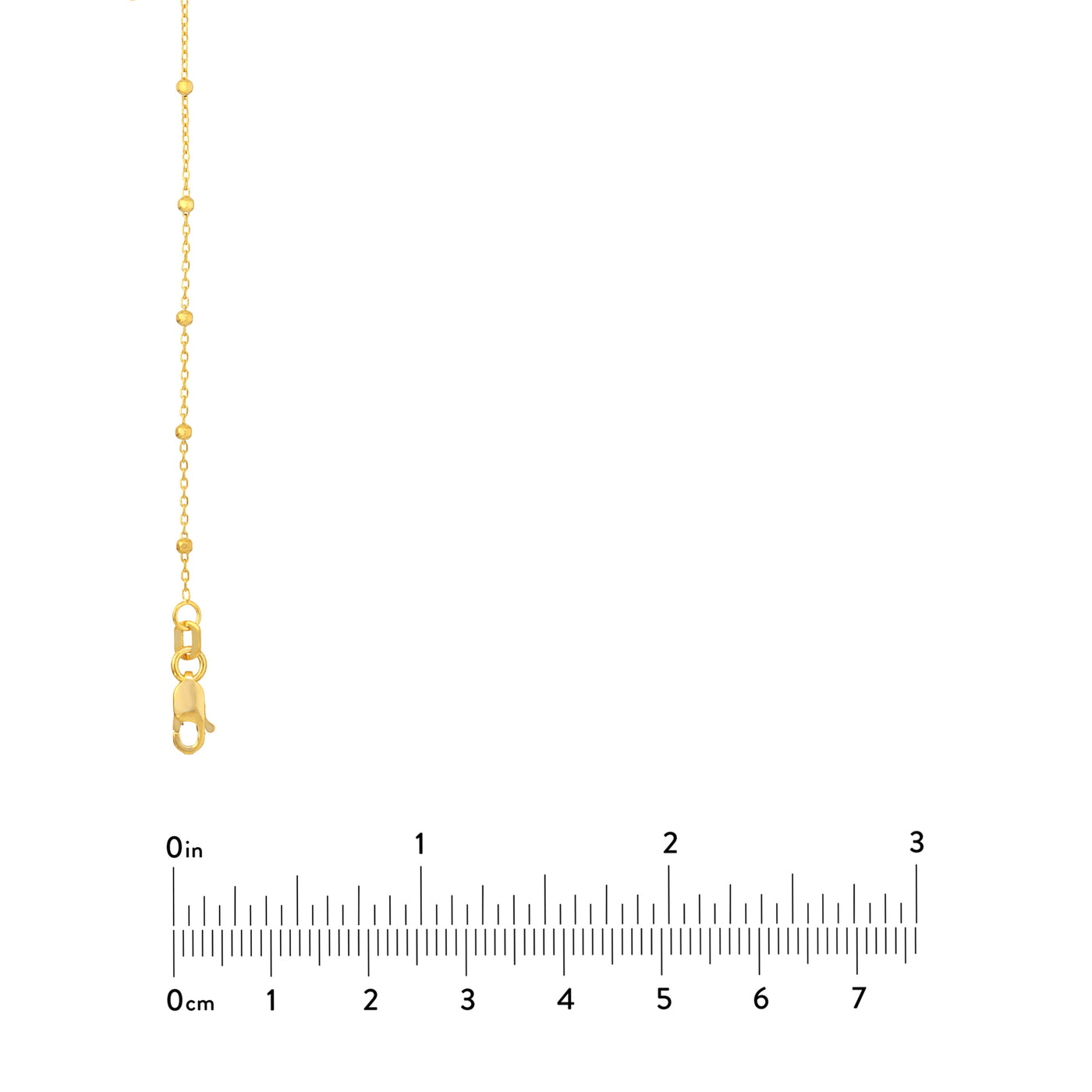 Faceted Bead Saturn Chain