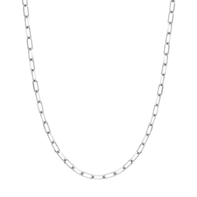 5.25mm Paper Clip Chain with Lobster Lock