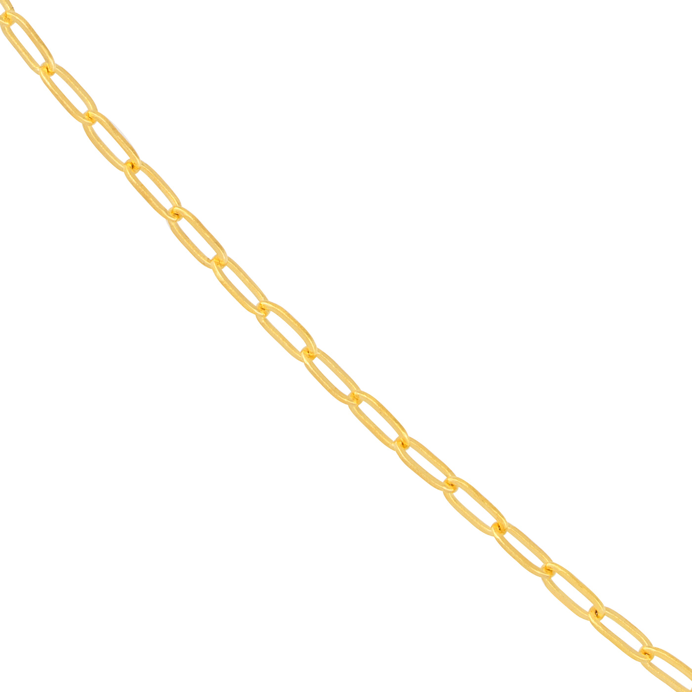 1.30mm Paper Clip Chain with Pear Shape Lobster Lock