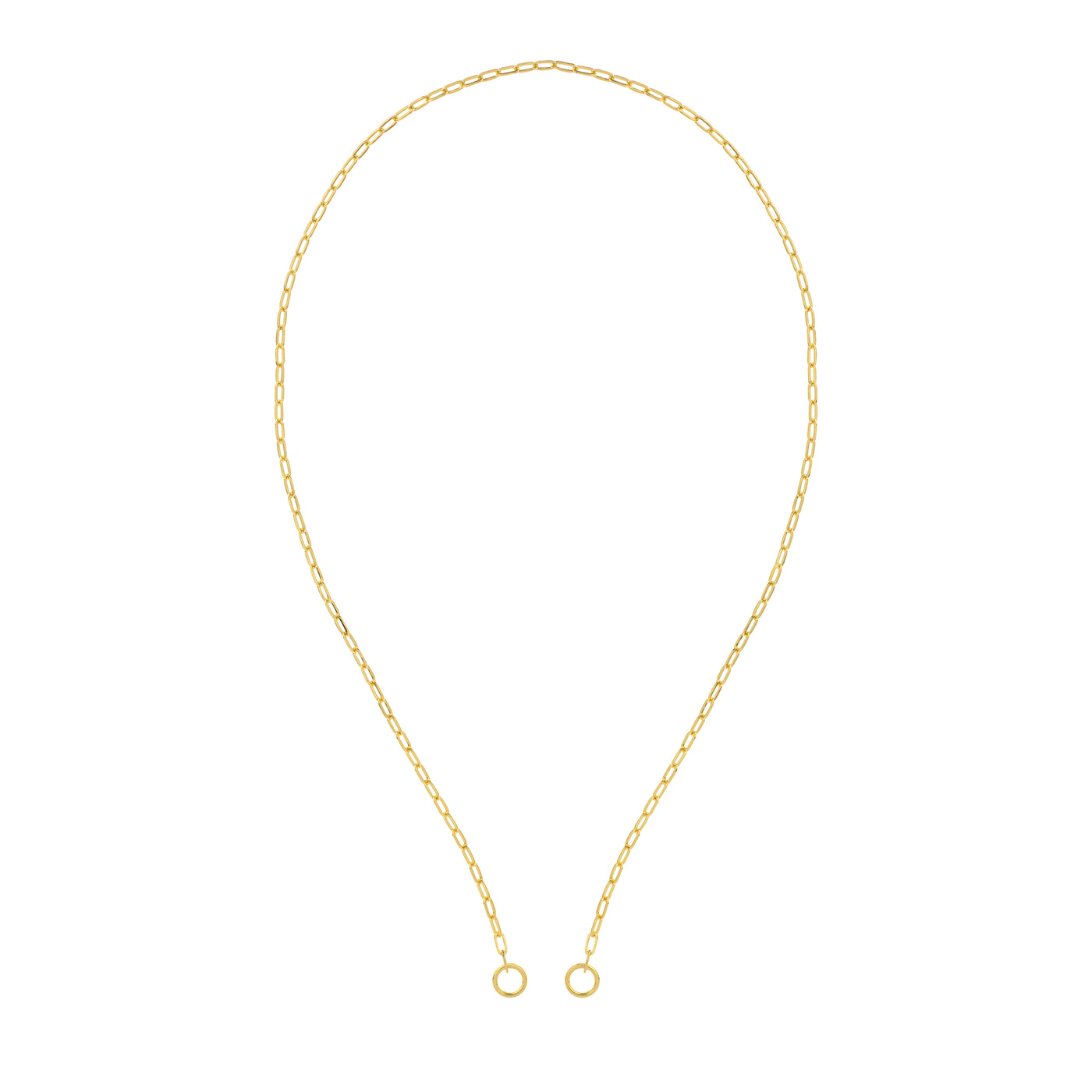2.5mm Open Paper Clip Split Chain