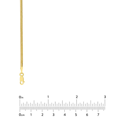 2.15mm D/C Oval Snake Chain