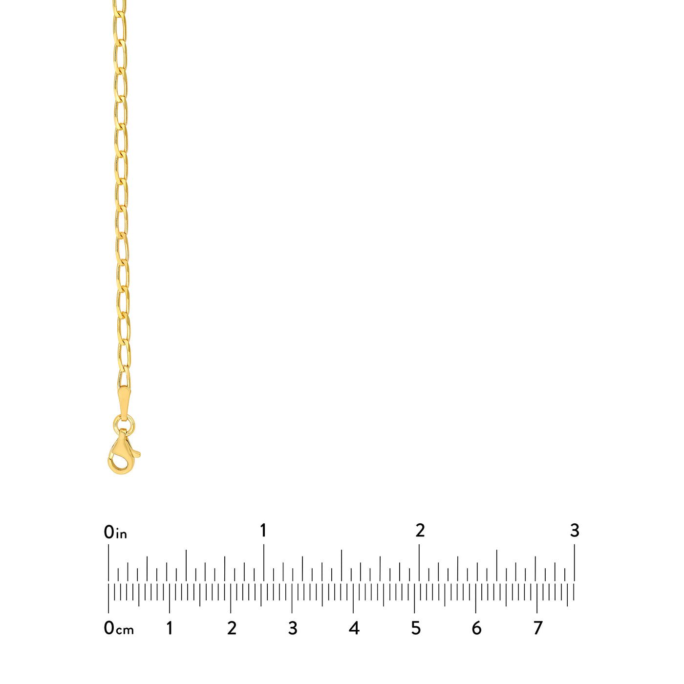 2.25mm Long Link Curb Chain