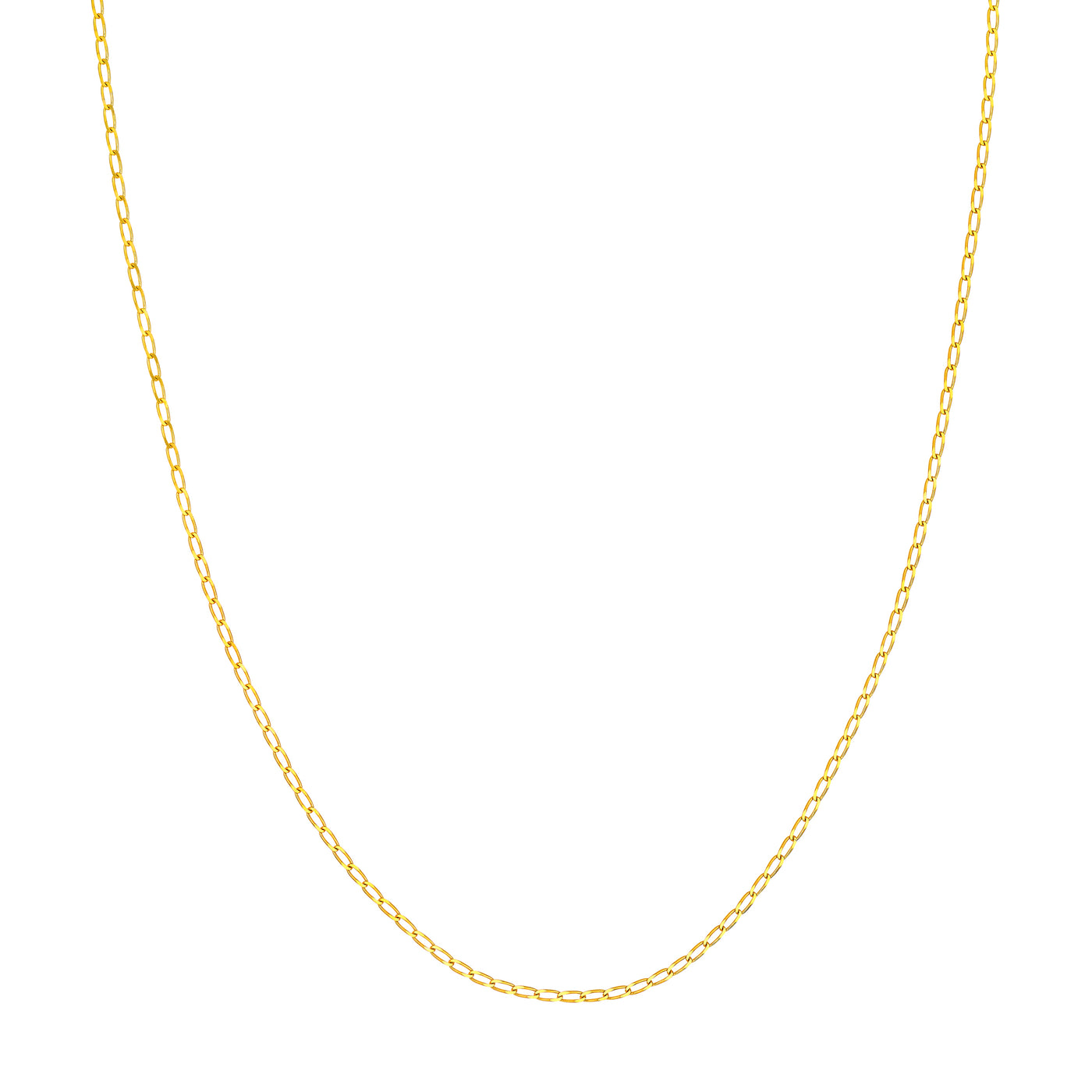 2.00mm Hammered Long Piatto Chain