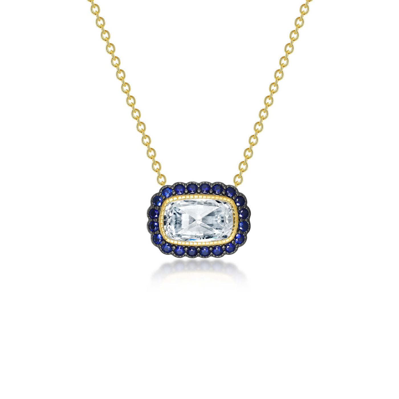 Vintage Inspired Halo Necklace