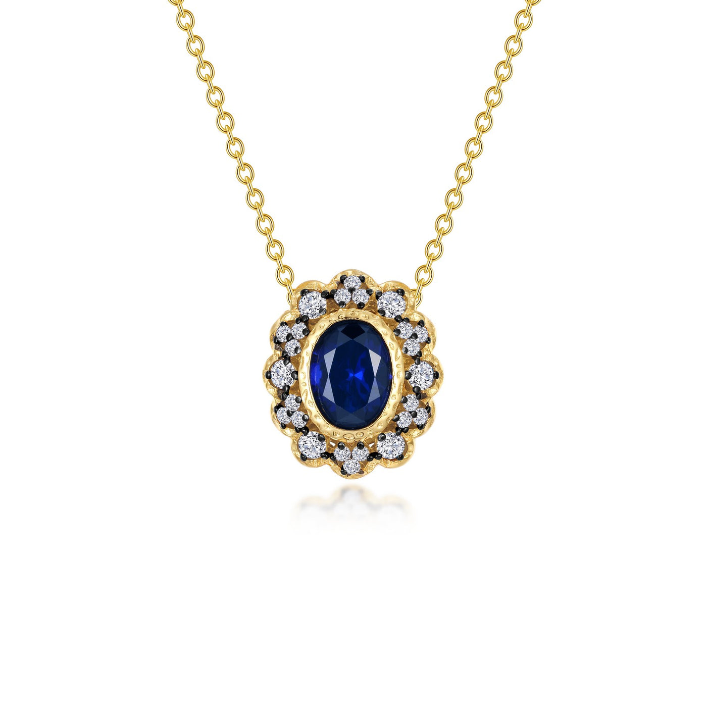 Vintage Inspired Halo Necklace
