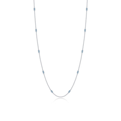 0.6 CTW Adjustable Station Necklace